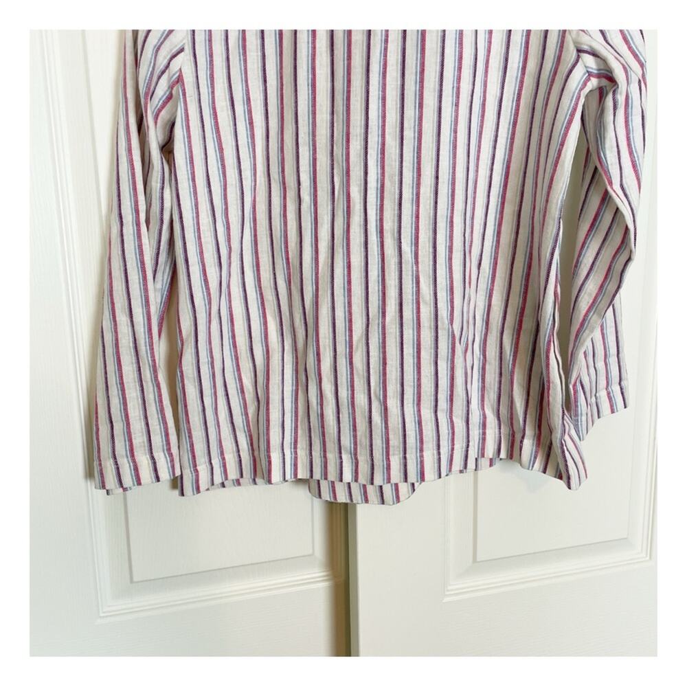 DOLAN x Anthropologie Anna Striped Double Breasted Linen Cotton Blazer NWT Sz S - Picture 8 of 11